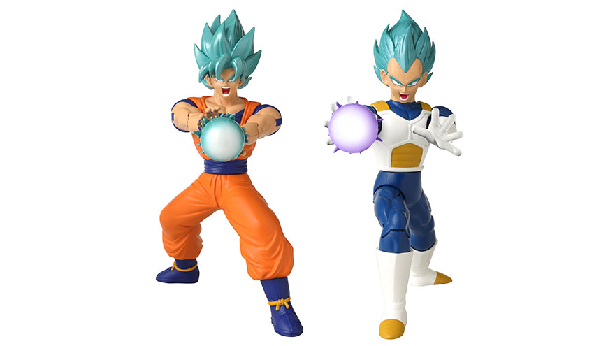 Dragon Ball Z Super Sayajin Goku & Super Sayajin Vegeta Bandai na